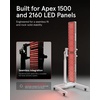 image:imageiRESTORE Motorized Red Light Therapy Stand for Apex 1500 and Apex 2160 Light Therapy Panel Base 3163 in 132 lbs Capacity Holds 4 Panels Full Body Red Light Therapy at Home WhiteMotorized