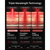 image:imageiRESTORE Red Light Therapy Belt for Back Pain and Shoulder Support  Infrared Red Light Therapy for Body with 3 Wavelengths Wireless LED Belt for Waist Stomach Back Knee Wellness amp RecoverySculpt  Batt