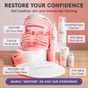 image:imageiRestore Illumina LED Neck amp Chest Anti Aging Mask  for Smoother Firmer and Glowing Skin at Home  Red and Infrared Light Therapy for Neck  Red Light Skincare Device with 230 LEDs WhiteWhite