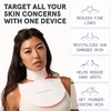 image:imageiRestore Illumina LED Neck amp Chest Anti Aging Mask  for Smoother Firmer and Glowing Skin at Home  Red and Infrared Light Therapy for Neck  Red Light Skincare Device with 230 LEDs WhiteWhite