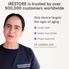 image:imageiRestore Red Light Therapy for Eyes  180 LEDs Eye Mask with Infrared Light for UnderEye Wrinkles Forehead Lines 11s Crows Feet Dark CirclesWhite