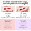 image:imageiRestore Red Light Therapy for Eyes  180 LEDs Eye Mask with Infrared Light for UnderEye Wrinkles Forehead Lines 11s Crows Feet Dark CirclesWhite