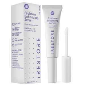 image:imageiRESTORE Eyebrow Growth Serum  Vegan Prostaglandin Free amp Non Irritating  For Bolder Thicker Fuller Eye Brows with Visible Results  Brow Enhancing Serum  3 Months Supply 5mlEyebrow Serum