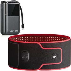 image:imageiRESTORE Red Light Therapy Belt for Back Pain and Shoulder Support  Infrared Red Light Therapy for Body with 3 Wavelengths Wireless LED Belt for Waist Stomach Back Knee Wellness amp RecoverySculpt  Batt