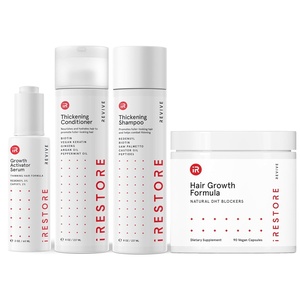 image:imageiRestore Max Growth Bundle includes our Hair Growth Formula Supplement Growth Activator Serum Thickening Shampoo and Conditioner to Combat Thinning and Promote Growth